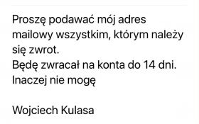 INFORMACJA OD ORGANIZATORA KONCERTU RAZ DWA TRZY